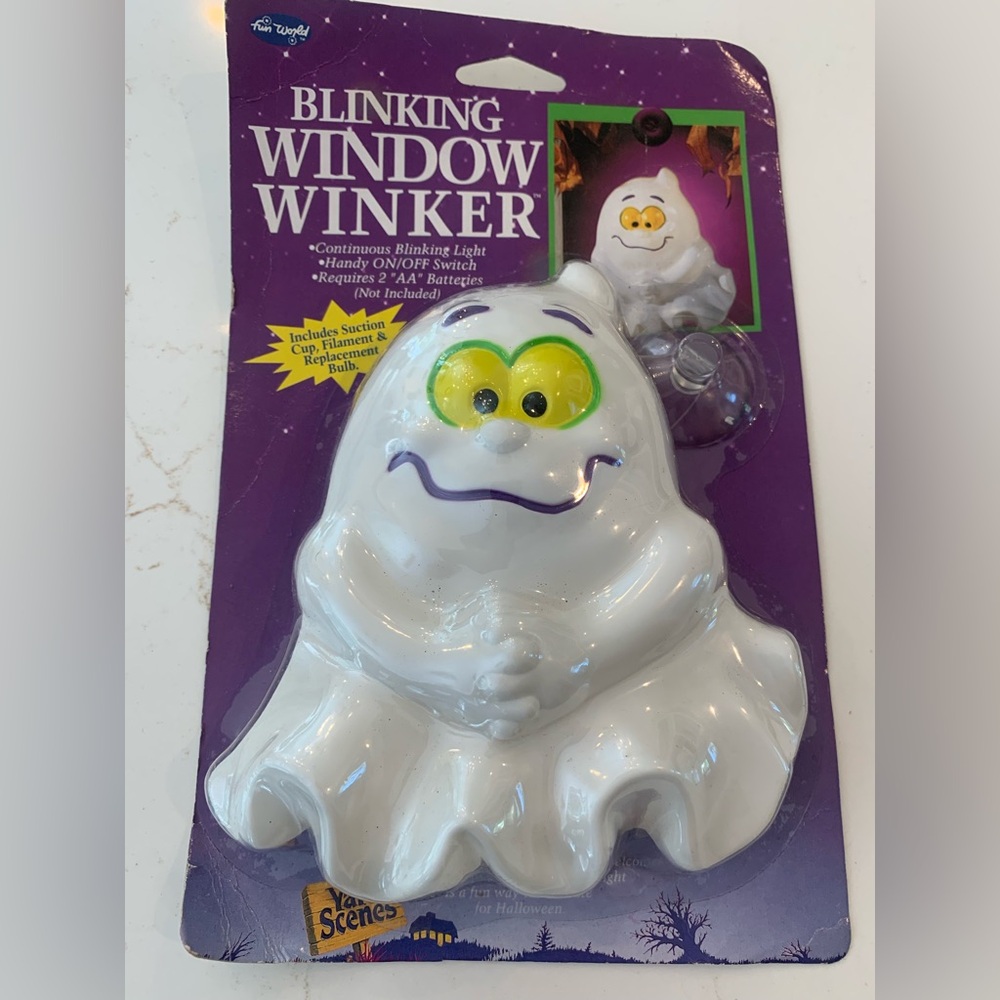 Halloween Blinking Ghost Window Winker Vintage 2000s NEW in package.
